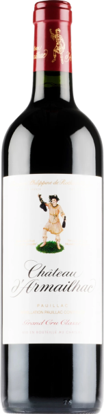 Red French Chateau d'Armailhac 2018 wine