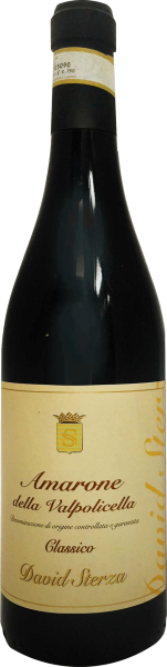 Red Italian David Sterza Amarone della Valpolicella Classico 2020 wine