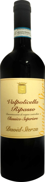 Red Italian David Sterza Valpolicella Classico Superiore Ripasso 2022 wine