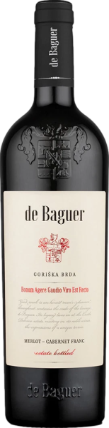 Red Slovenian Klet Brda De Baguer Merlot - Cabernet Franc 2017 wine